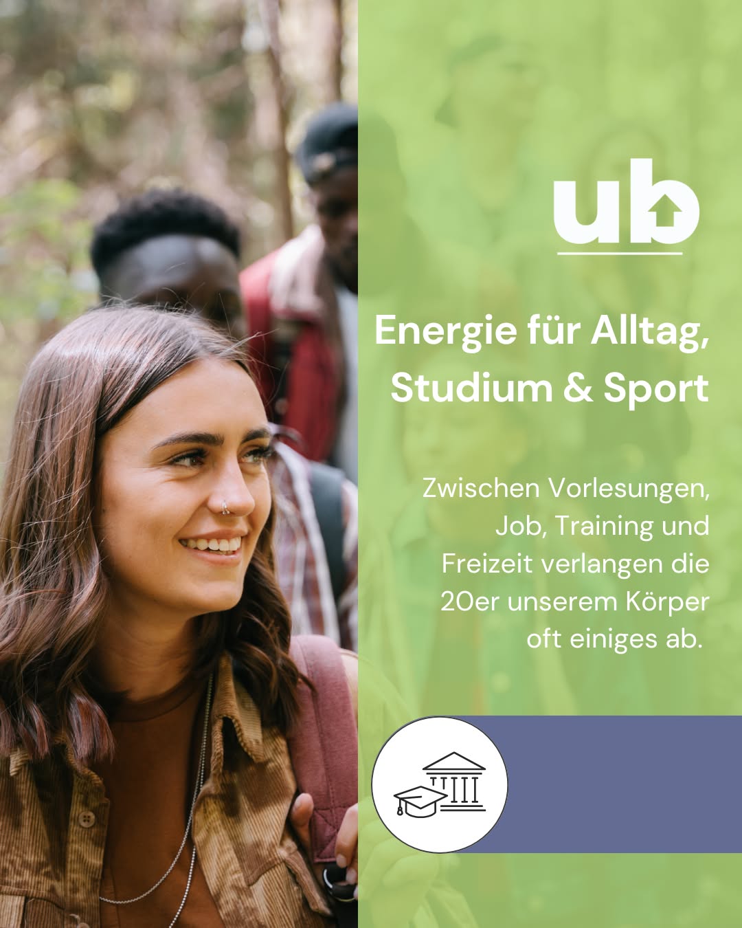 Zwischen Vorlesungen, Job, Training und Freizeit fordert das Leben in den 20ern einiges vom Körper. 💪 Deshalb ist eine zuverlässige Energiequelle so wichtig, und das nicht nur im Kopf, sondern auch auf zellulärer Ebene. 🧠 

Energie entsteht in unseren Mitochondrien, den Kraftwerken unserer Zellen. Dort wird aus Kohlenhydraten, Fetten und Proteinen genau die Form gewonnen, die unser Körper wirklich nutzen kann: ATP ⚡. 

👉 Ubiquinol ist die aktive Form von Coenzym Q10 und in nahezu jeder Körperzelle vorhanden. Dieser vitaminähnliche Mikronährstoff ist direkt an der zellulären Energieproduktion beteiligt. 🌿 

Gerade für junge und aktive Menschen macht das einen Unterschied: für Konzentration beim Lernen, Leistung im Sport und Energie im Alltag 🏋️📚✨. 

#Ubiquinol #ZellEnergie #CoenzyQ10 #EnergyForLife #Studium #AlltagsEnergie #AktiverLebensstil #Mitochondrien